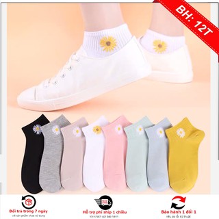 Tất Vớ nữ Hoa Cúc Cổ Ngắn Màu sắc ngẫu nhiên