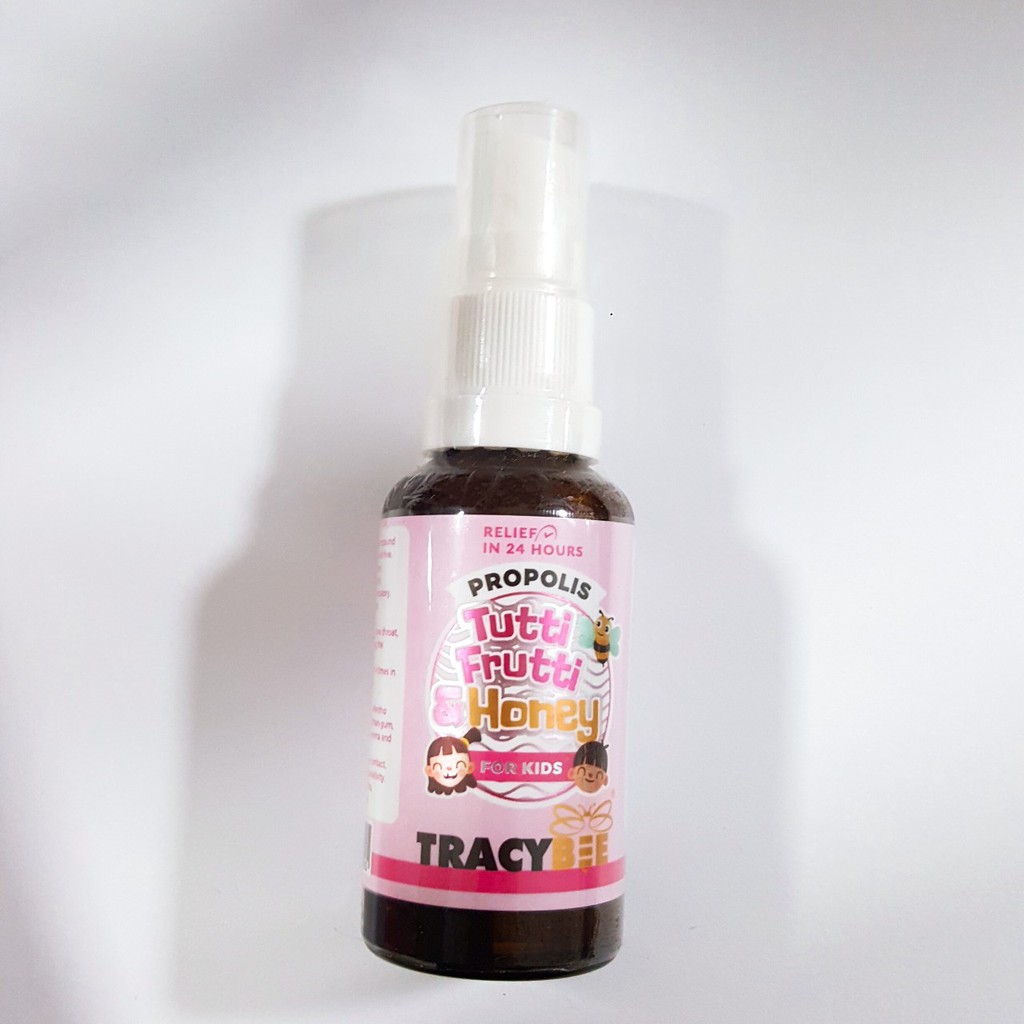 Keo Ong Xịt Giảm Viêm Họng Vị Trái Cây Cho Bé Từ 1 Tuổi Propolis Tutti Frutti & Honey Tracybee 30ml | BigBuy360 - bigbuy360.vn
