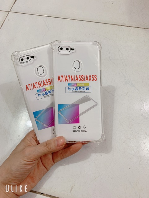 Combo 2 ốp silicon trong Chống SỐC Oppo A5S,A7
