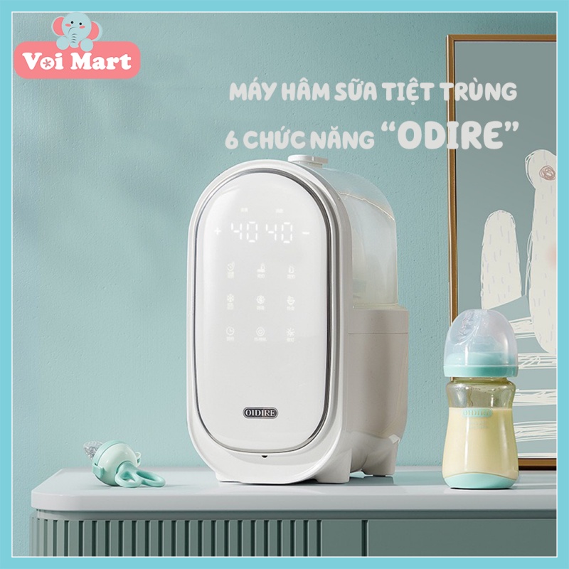 HOTMáy Hâm Sữa Tiệt Trùng 6 Chức Năng OIDIRE Công Nghệ Đức Tiệt Trùng hâm Sữa Cảm Ứng Thông Minh