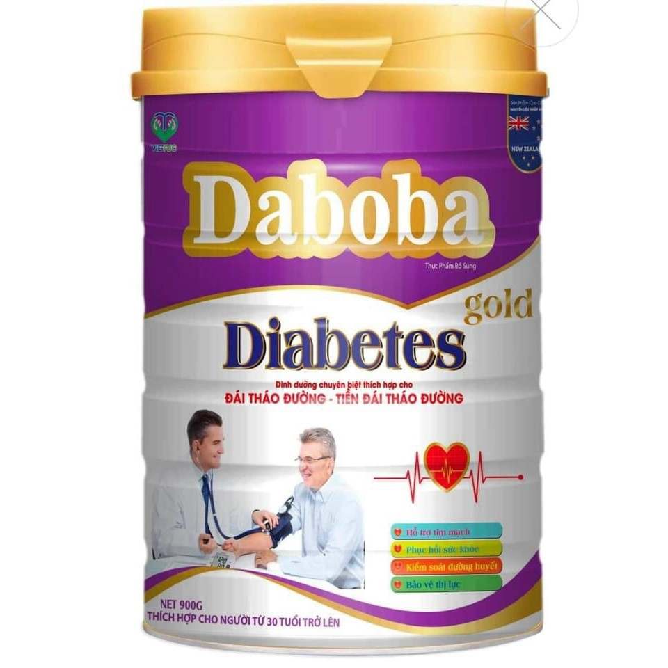 Sữa tiểu đường Daboba Diabetes Gold 900g dành cho người già, giúp ổn định đường huyết - Sữa dành Cho Người Tiểu Đường