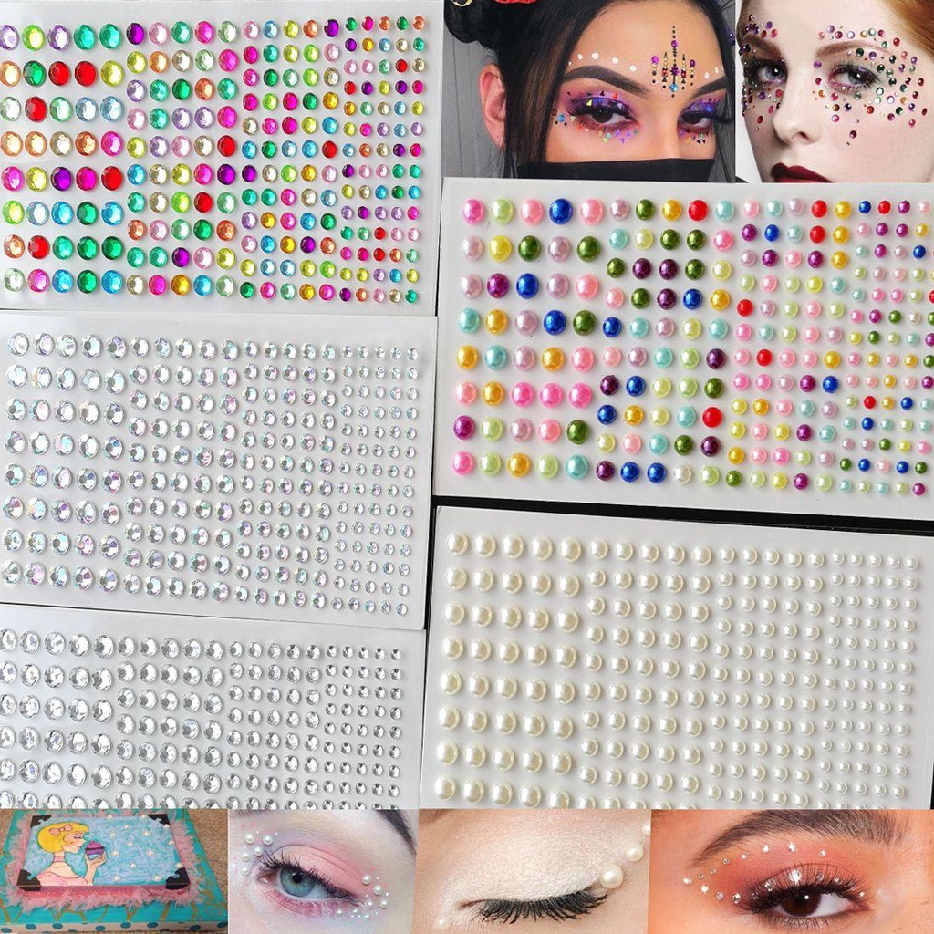 Sticker 3D Dán Móng Kích Thước 3 / 4 / 5 / 6mm|Kim Cương Giả Dán Trang Trí