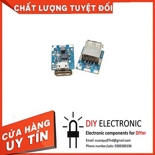Mạch Sạc Pin Dự Phòng 5V-1A Mini Có led báo sạc