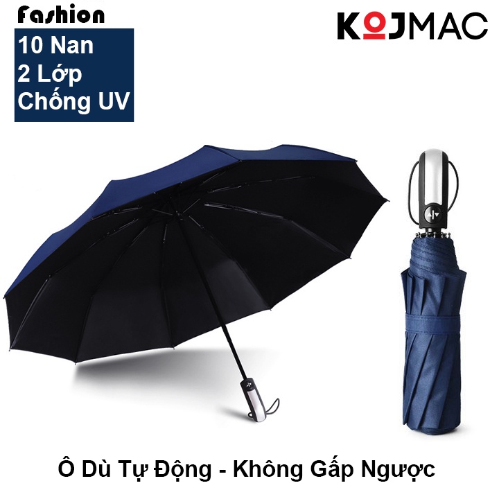 Ô Dù Gấp Gọn Che Mưa Nắng Đóng Mở Tự Động 2 Chiều Tiện Dụng Cao Cấp (Hàng Xuất Nhật, Loại 1, Phiên Bản Mới)
