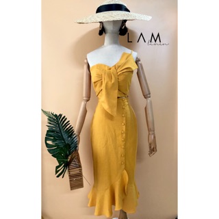 CHÂN VÁY DÀI MIDI LINEN