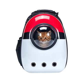 Balo Pokeball phi hành gia nhiều lỗ thoáng khí cho mèo và chó