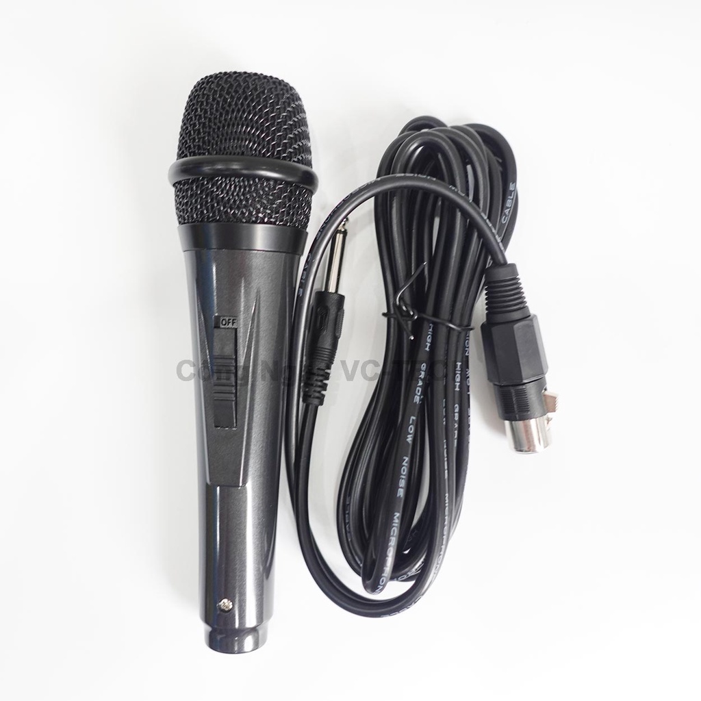 Micro Karaoke có dây Vỏ Nhựa hát nhẹ và bắt giọng Cực Hay| Micro Phù Hợp cho loa kéo, dàn karaoke gia đình