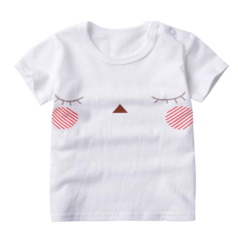Áo Thun Cotton Ngắn Tay Thời Trang Hè Cho Bé 0-5 Tuổi