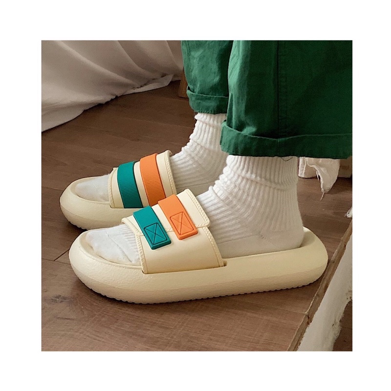 DÉP ĐẾ CAO/ DÉP ĐÔI UNISEX PHONG CÁCH HÀN QUỐC