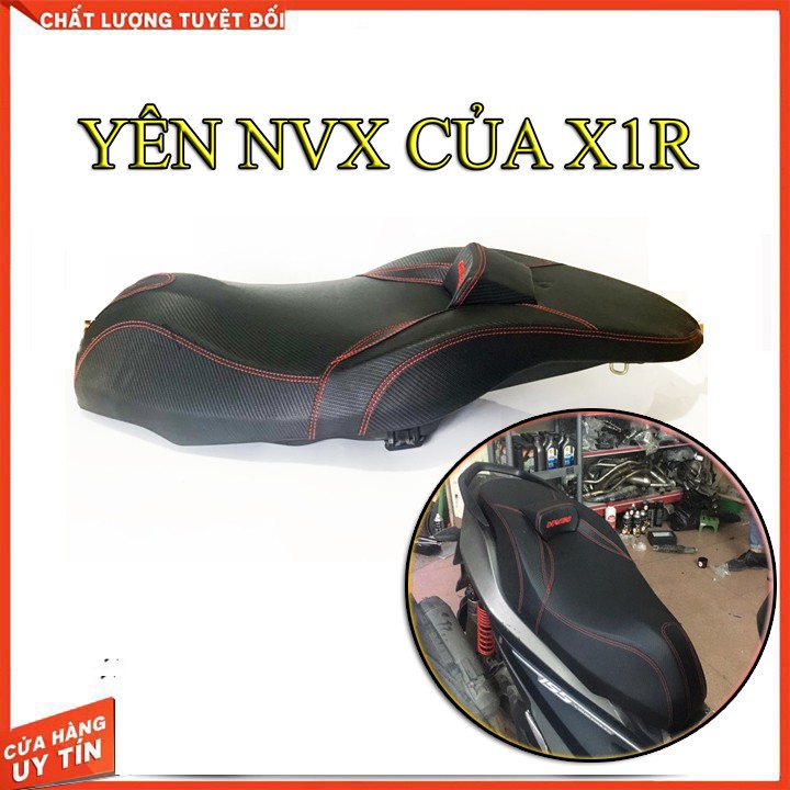 YÊN XE NVX CHÍNH HÃNG X1R  ( MÀU ĐEN KIỂU THÁI)