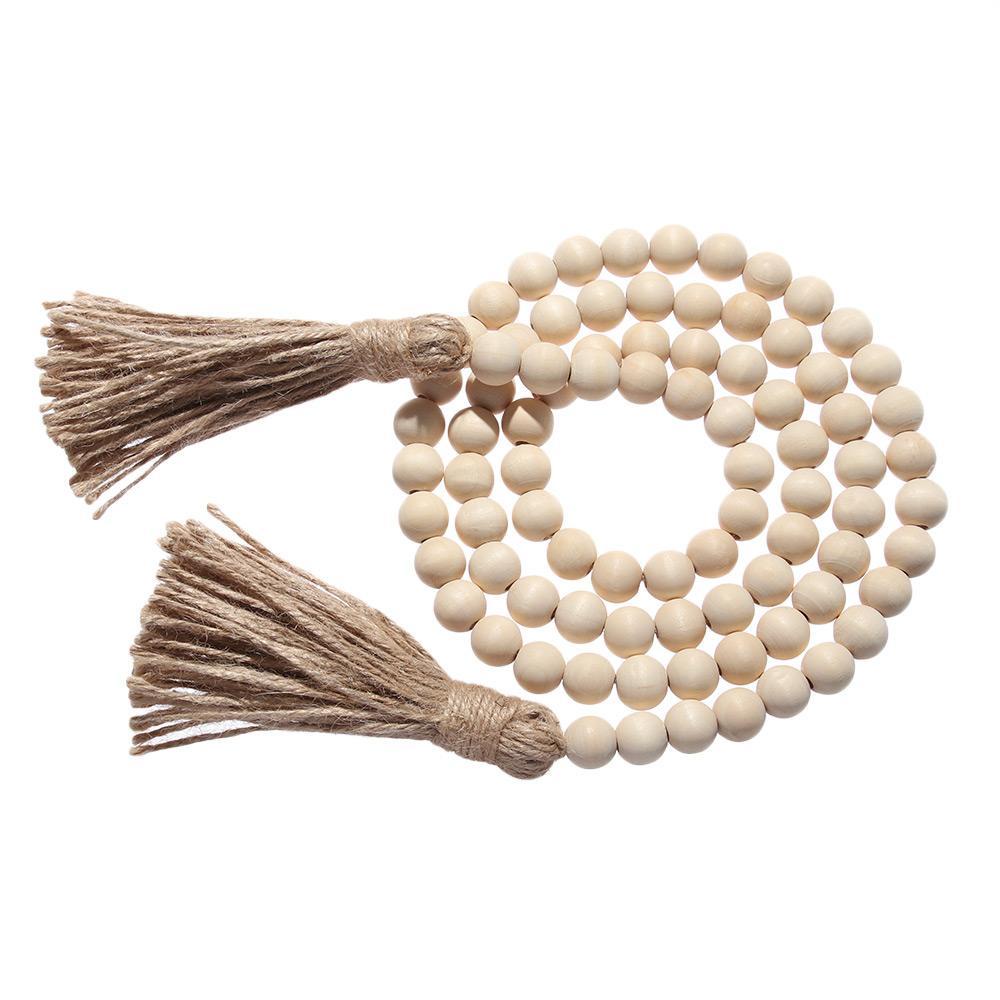 Chuỗi Hạt Gỗ Treo Tường Trang Trí Phong Cách Boho