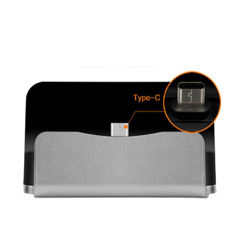 Đế Sạc Nhanh Micro USB Type C 2 Trong 1 Cho Điện Thoại Android