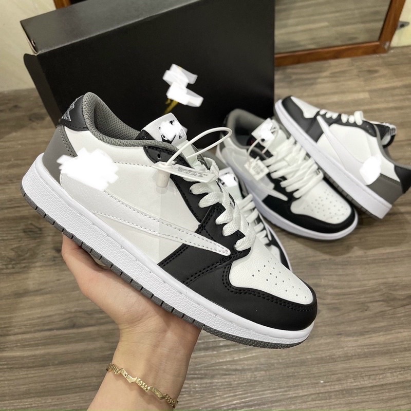 Full bill box+quà tặng🎁Giày sneaker travis trắng xám phối đen thể thao nam nữ