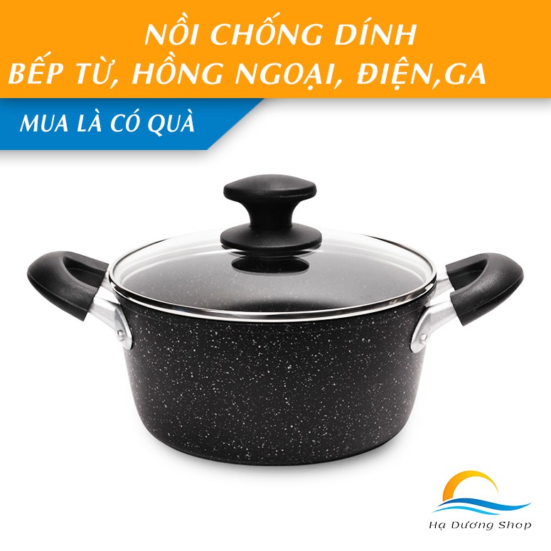 [FLASH SALE 3 NGÀY] Nồi chống dính bếp từ HADU 5 lớp công nghệ Nhật Bản dẫn nhiệt tốt chín đều tiết kiệm dễ vệ sinh