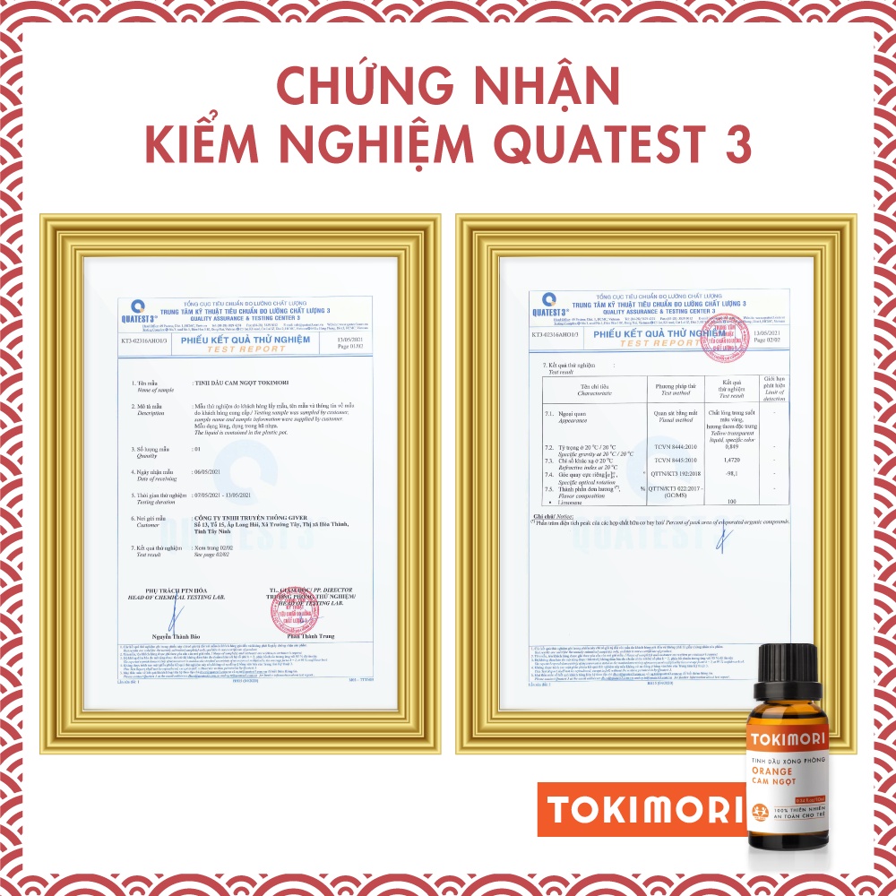 Combo 3 Chai (10ml) Tinh Dầu Sả Chanh - Cam Ngọt - Bạc Hà TOKI MORI Xuất Khẩu Nhật Bản Nguyên Chất Thiên Nhiên