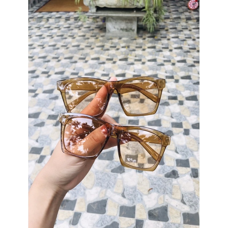 Gọng kính V thời trang màu siêu hot đeo được cả ban đêm