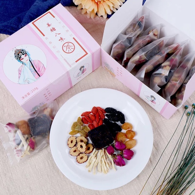 Trà gừng đường đỏ bát bảo 7 gói 210gr