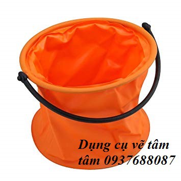 [ TÂM TÂM ]-Xô rửa cọ xếp gọn, Xô Xếp vải dù-