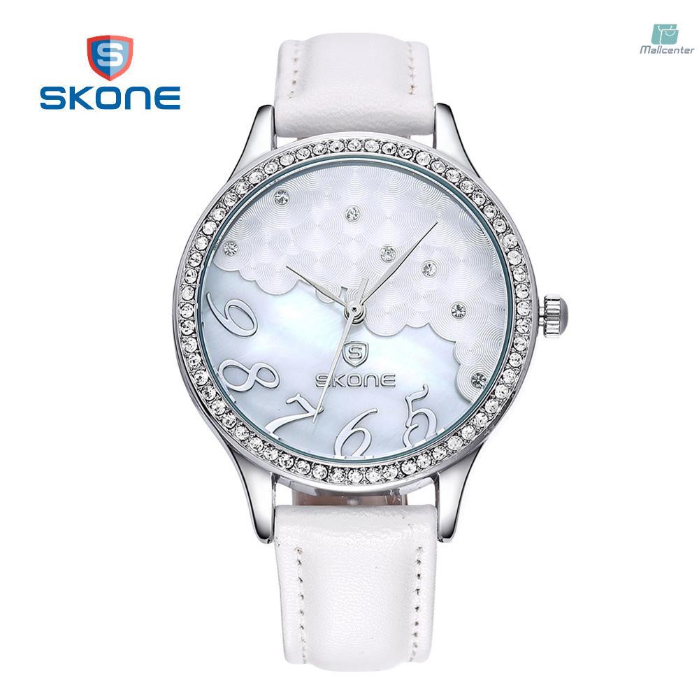 Đồng Hồ Quartz Skone Dây Da Sang Trọng