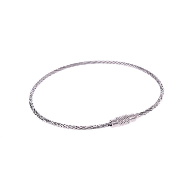 Dây cáp thép không gỉ dùng để móc khóa/thẻ hành lý đa năng tiện lợi
