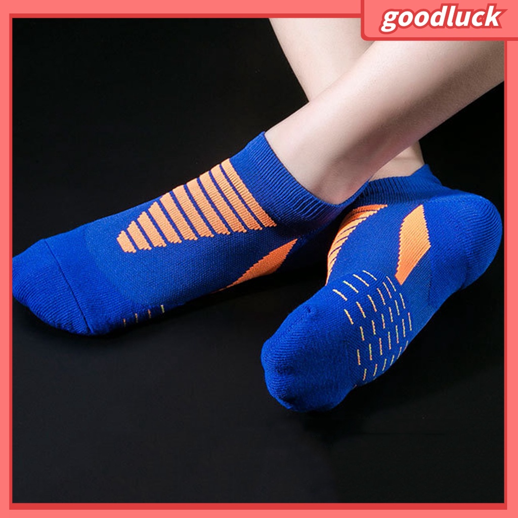 &lt; Golu &gt; Vớ Nam Co Giãn Màu Sắc Tương Phản Thấm Hút Mồ Hôi Dành Cho Chạy Bộ