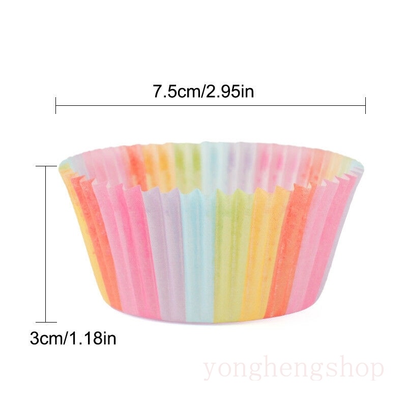 Set 100 cốc giấy đựng bánh Cupcake tiện lợi
