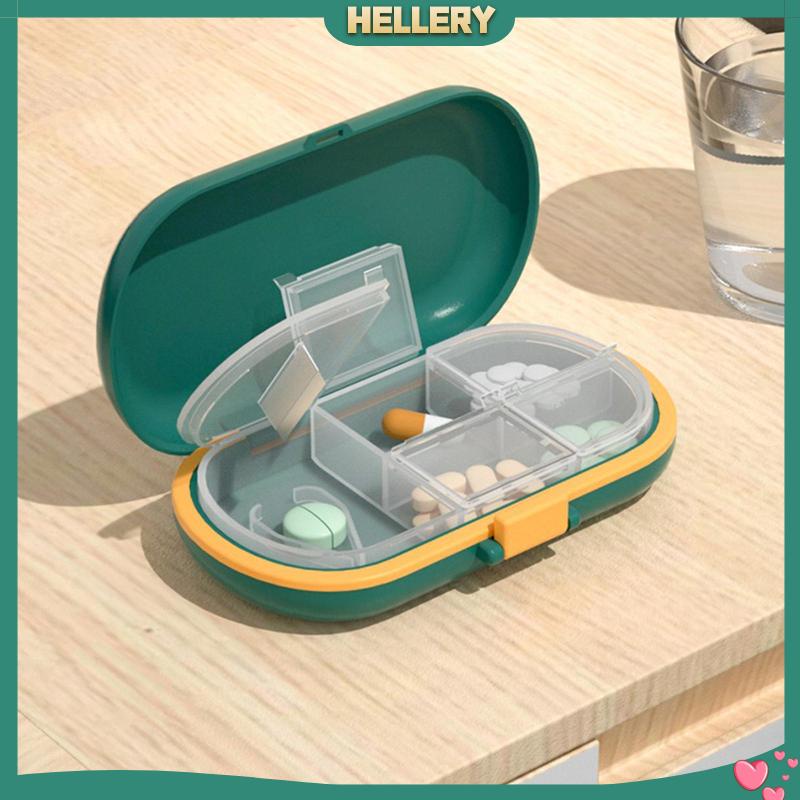 Hộp Đựng Thuốc Di Động Kèm Dao Cắt Tiện Dụng Mang Theo Du Lịch