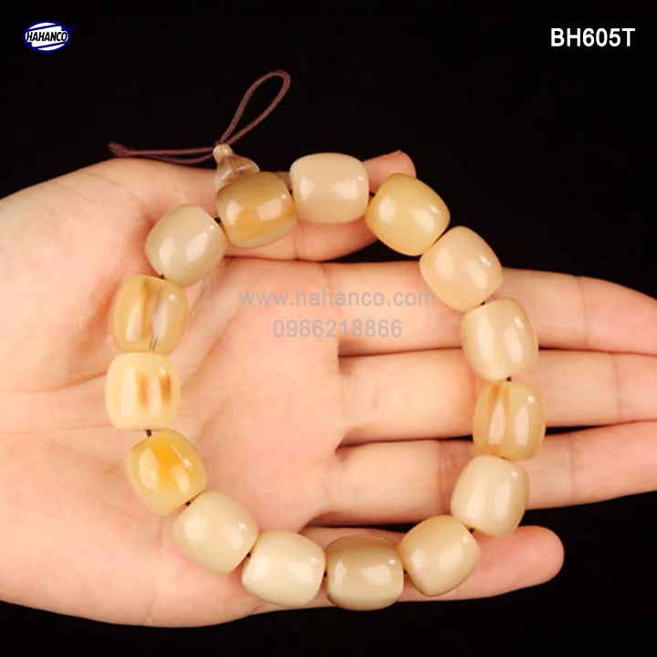 Vòng tay sừng bò Châu Phi - đủ size - đốt trúc Phú quý và trường tồn (BH605T) HAHANCO