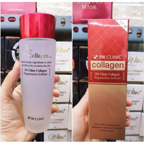 Nước hoa hồng 3W Clinic Collagen Softener Toner 150ml