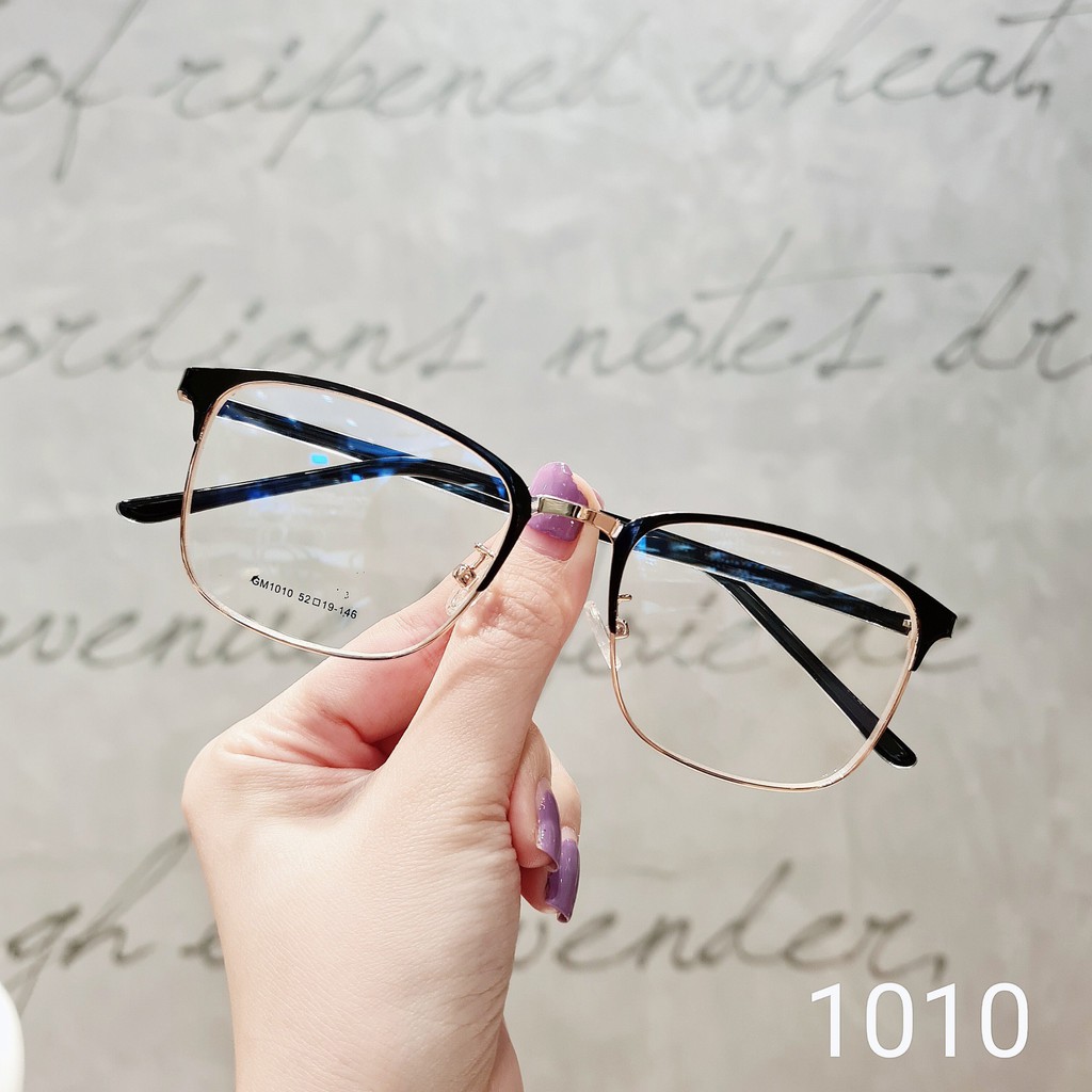 Gọng kính cận mắt vuông Lilyeyewea thời trang nam nữ màu sắc basic dễ đeo Lilyeyewear 1010 | BigBuy360 - bigbuy360.vn