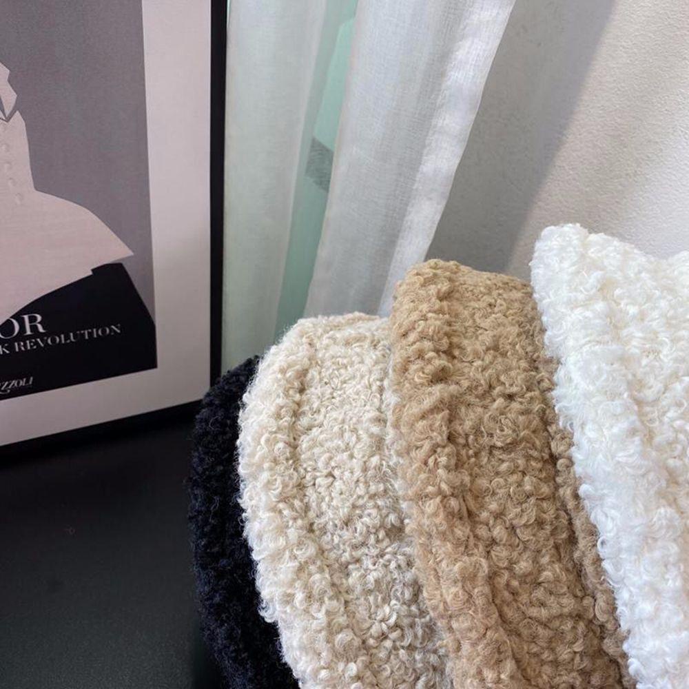 Mũ Bucket Lông Cừu Giữ Ấm Mùa Thu Đông Có Thể Gập Lại VANES1 Cho Nữ