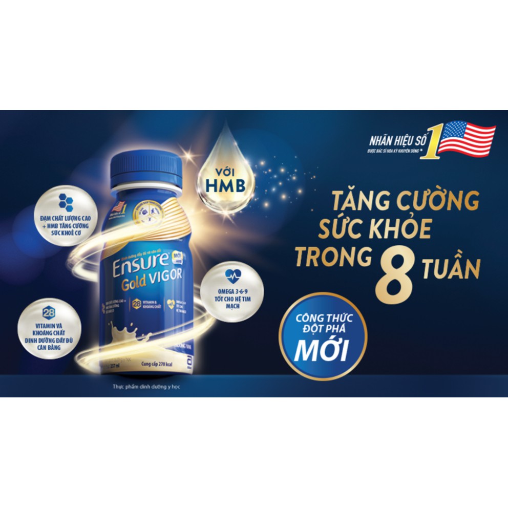 Ensure gold nước Vigor HMB 237ml - Hàng chính hãng - Date mới