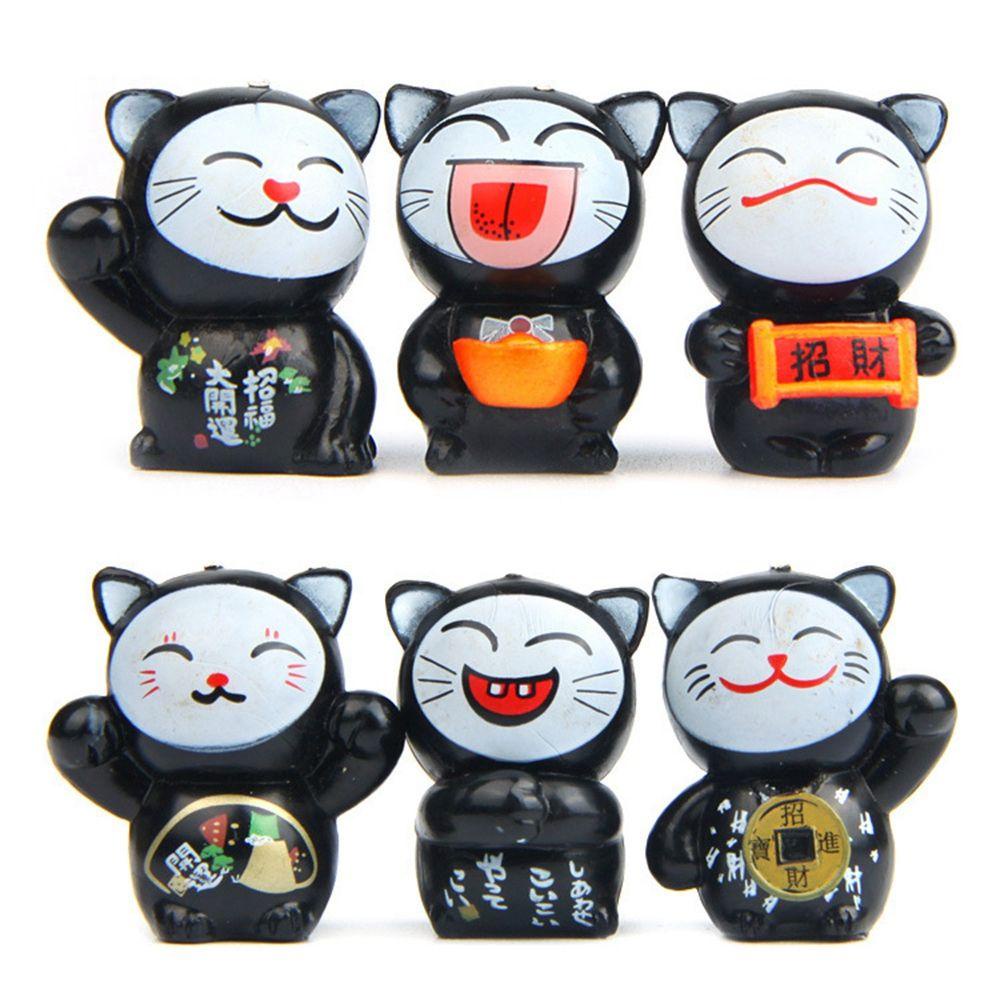Set 6 Đồ trang trí Tượng DARON Mini Trang Trí Tiểu Cảnh / Sân Vườn