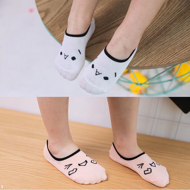 Tất Trẻ Em - Set 5 Đôi Tất lười cho bé hình ngộ nghĩnh đáng yêuCao cấp cho bé trai bé gái mã T03