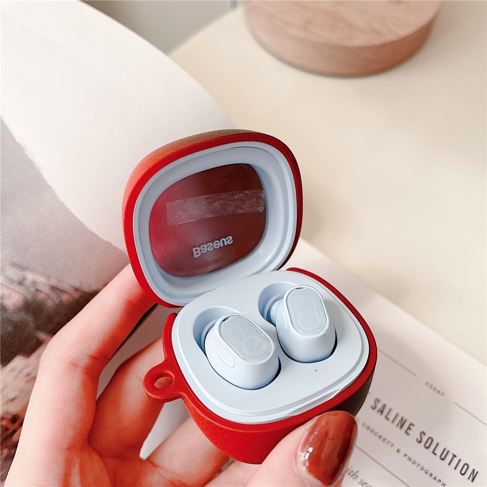 Vỏ Bảo Vệ Hộp Sạc Tai Nghe Baseus WM02 Cứng Màu Cầu Vồng Gradient