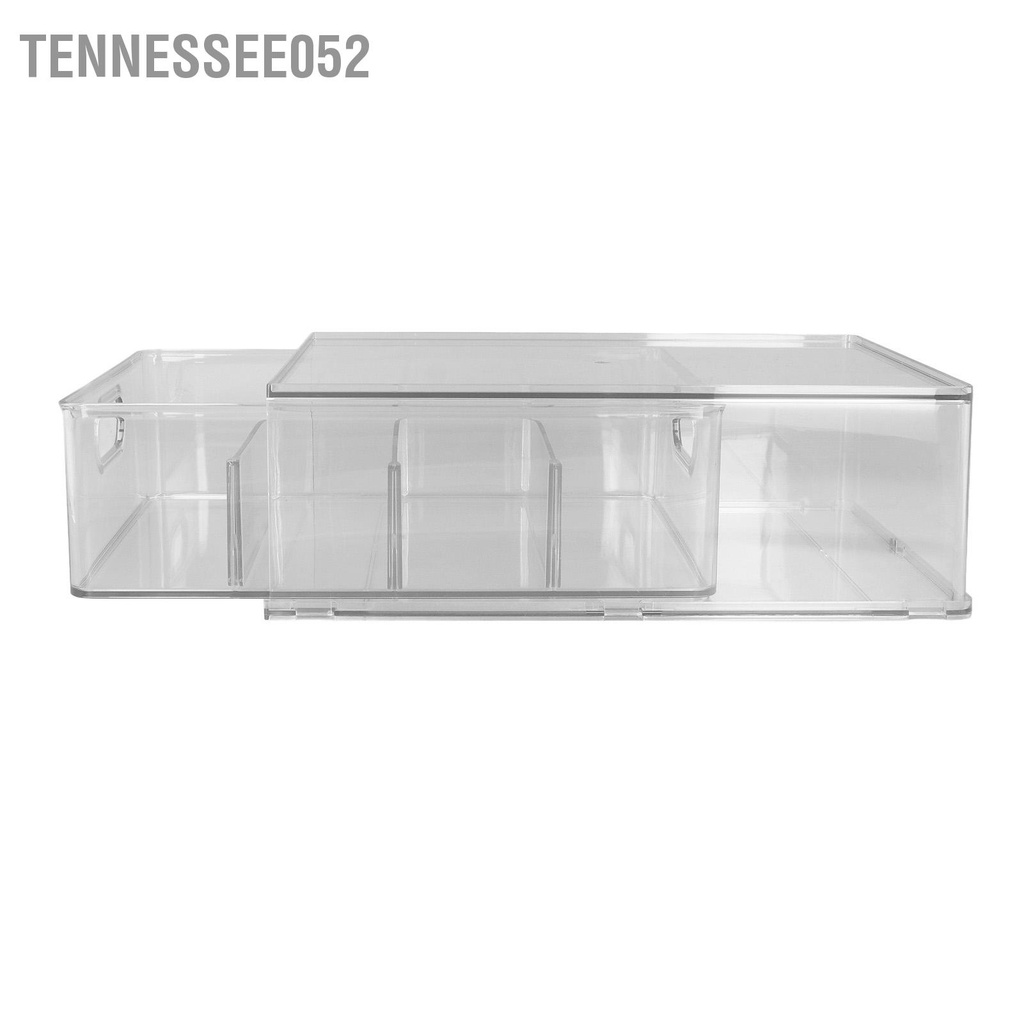 [Hàng Sẵn] Hộp đựng đồ ngăn kéo để bàn trong suốt có thể xếp chồng lên nhau đa chức năng 3/6L【Tennessee052】