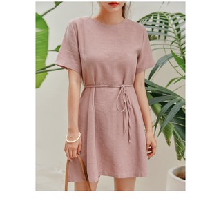 Đầm Suông Hàn Quốc (kèm dây thắt lưng)