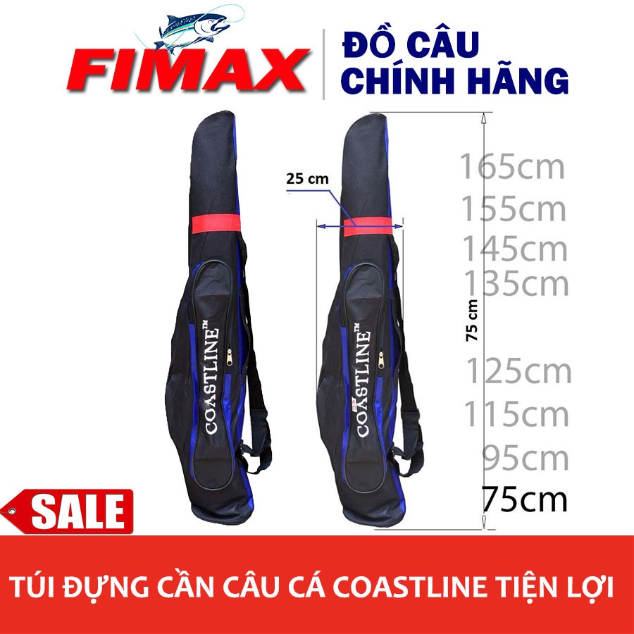 [SIÊU BỀN] Túi đựng cần câu cá 2 khúc siêu tiện lợi - Túi đủ size 75cm, 96cm, 115cm, 125cm, 135cm, 145cm, 155cm, 165cm