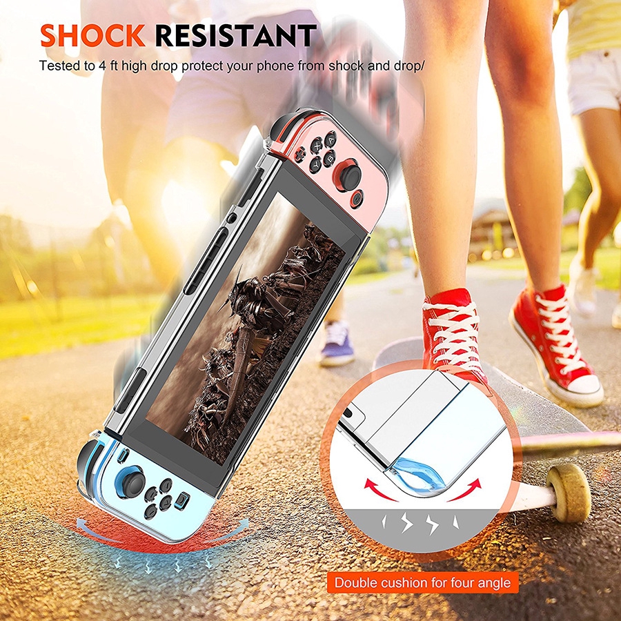 Ốp Trong Suốt Bảo Vệ 3 Trong 1 Cho Máy Chơi Game Nintendo Switch | BigBuy360 - bigbuy360.vn