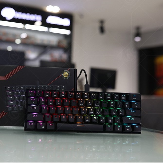 Bàn phím cơ Bluetooth E-Dra EK361W RGB LED I BH 24T Chính hãng Toàn Quốc I Gaming BT Keyboard EDRA EK361 Black/White | BigBuy360 - bigbuy360.vn