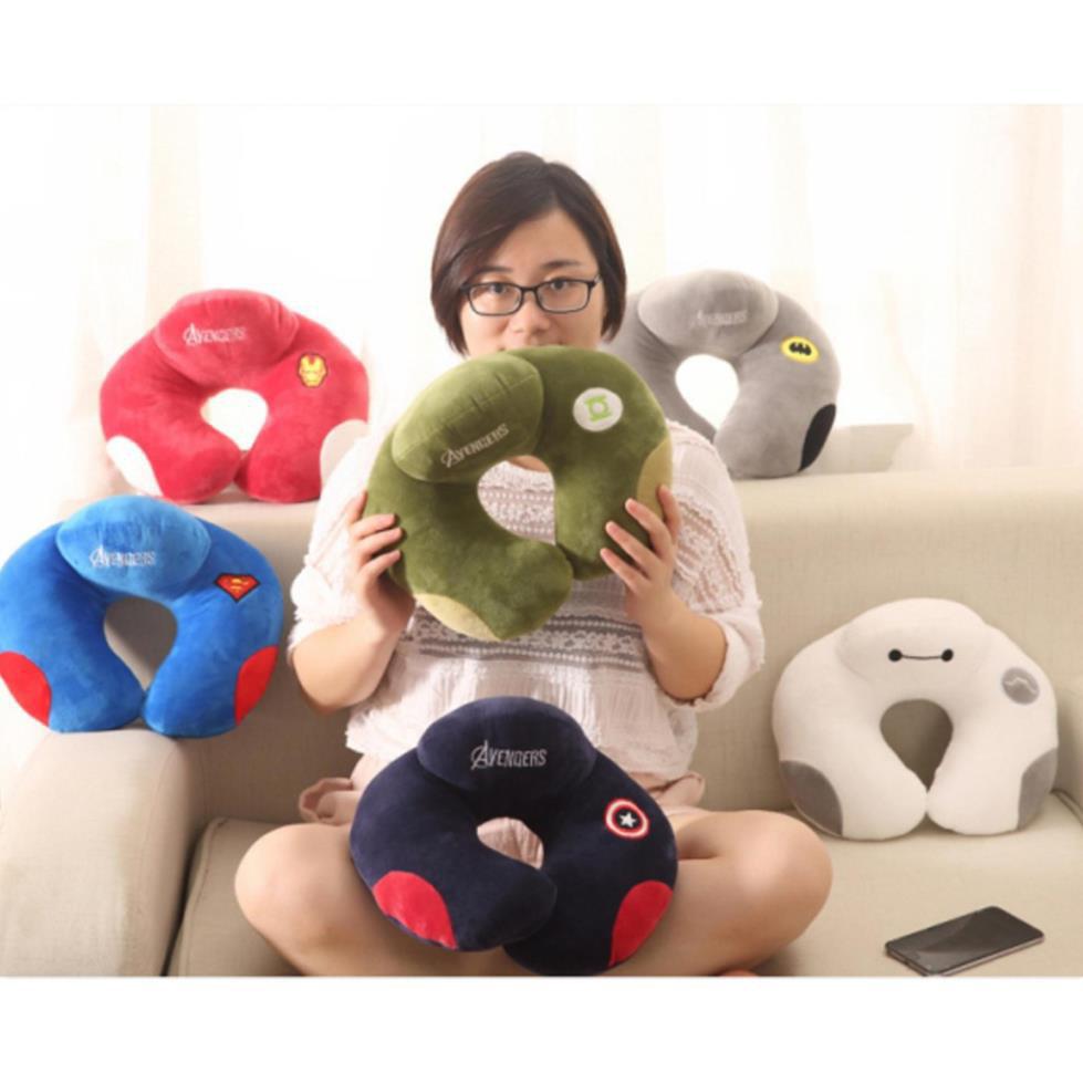 Gối Kê Cổ Chữ U Avengers cao cấp hàng vnxk (sẵn)