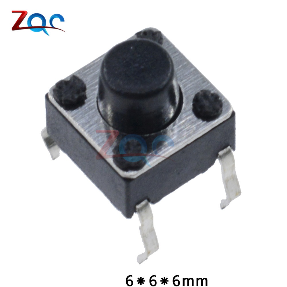50 nút nhấn 4 chân cắm 6x6 X 4.3mm 6x5mm 6x6 X 6mm 6x6 X 7mm 6x8mm 6x9mm 6x6 X 10mm 6x13mm