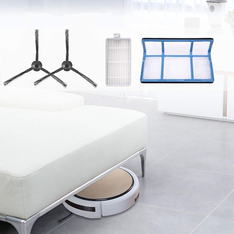 Bộ Phụ Kiện Lọc + Chổi Bên + Tấm Lọc Thay Thế Cho Robot Hút Bụi ILIFE V3 V3S V5 V5S V5S Pro