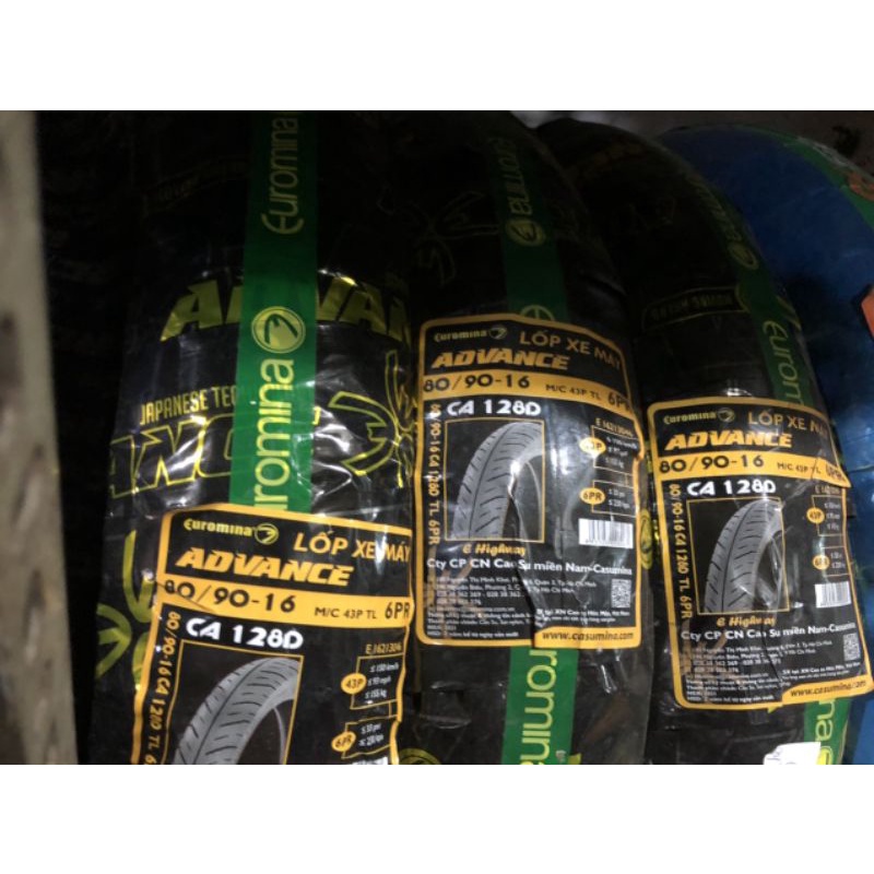Vỏ Euromina 80/90-16 dành cho lốp sau , vỏ không ruột các xe như Nouvo, Hayate, SH Mode, Vision 2021, Impluse, Hayate