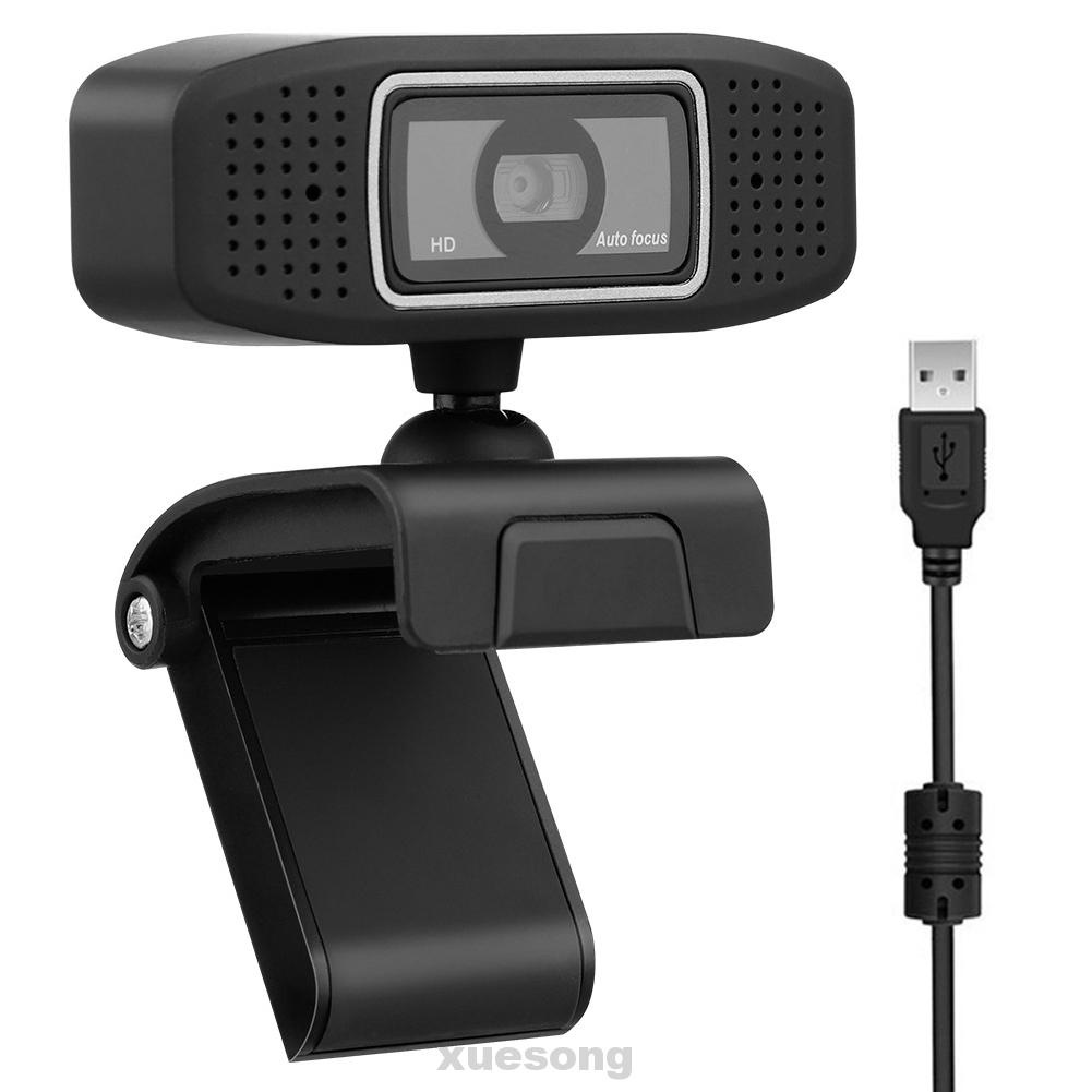 Webcam HD tự động lấy nét bằng ABS chống tiếng ồn kèm micro