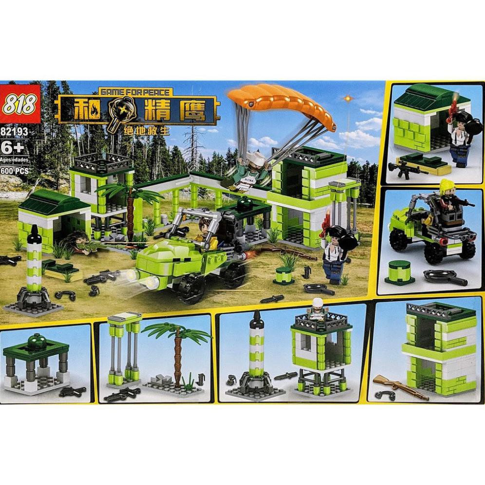 [Khai trương giảm giá] LEGO 600 miếng ghép - Lắp ráp cuộc chiến PUBG