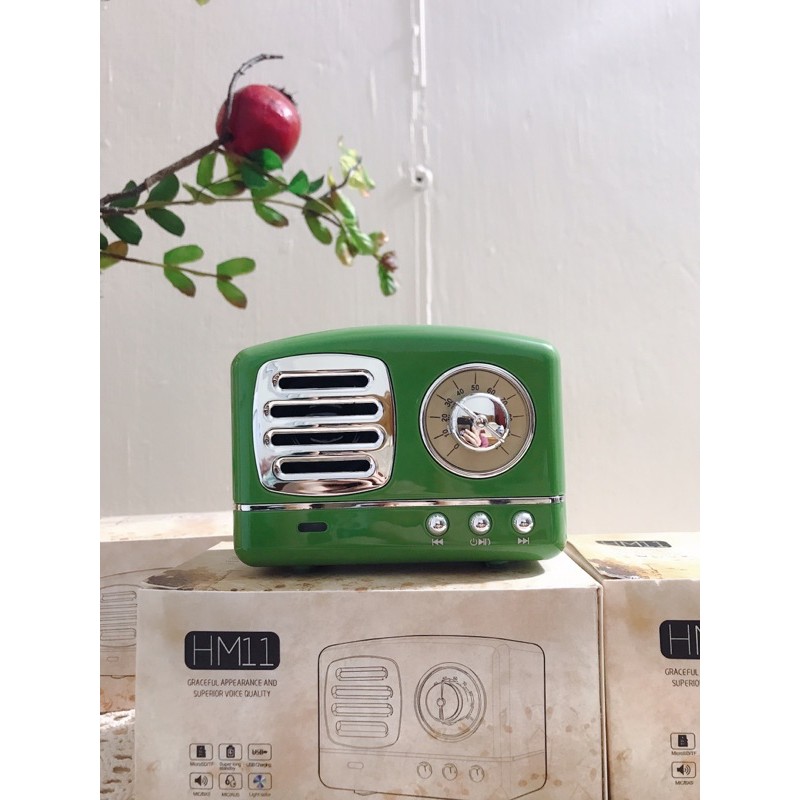 Loa bluetooth HM11 vintage decor phòng