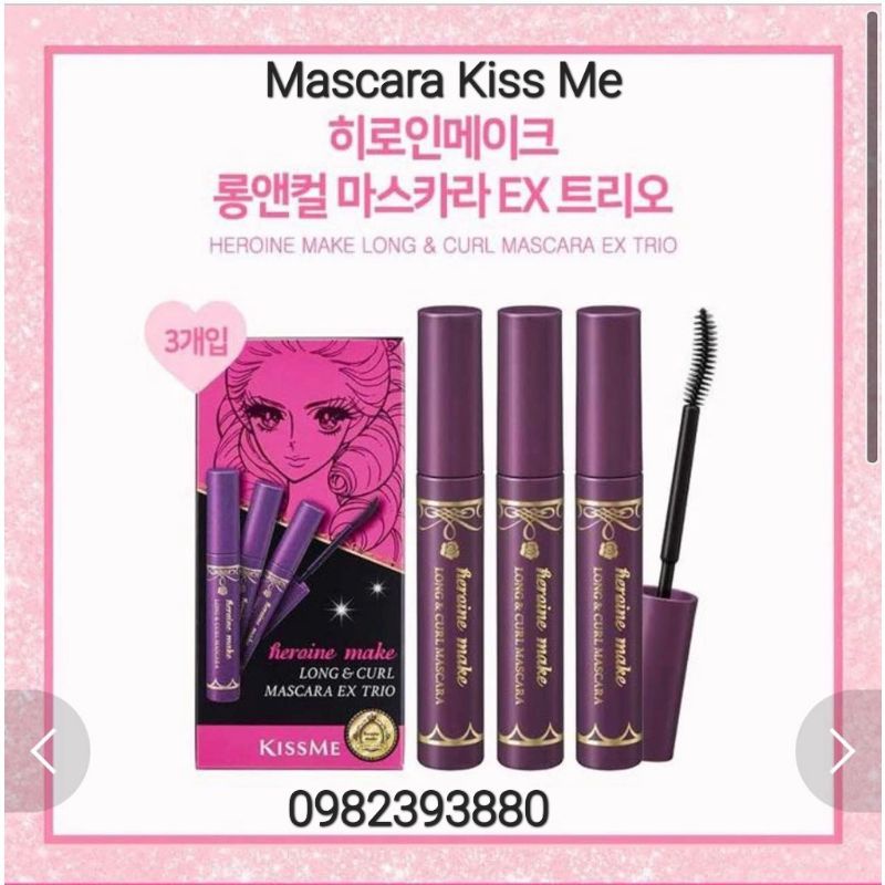 Mascara Kiss Me Không Lem Lâu Trôi Giúp Mi Dài Và Dày Hơn