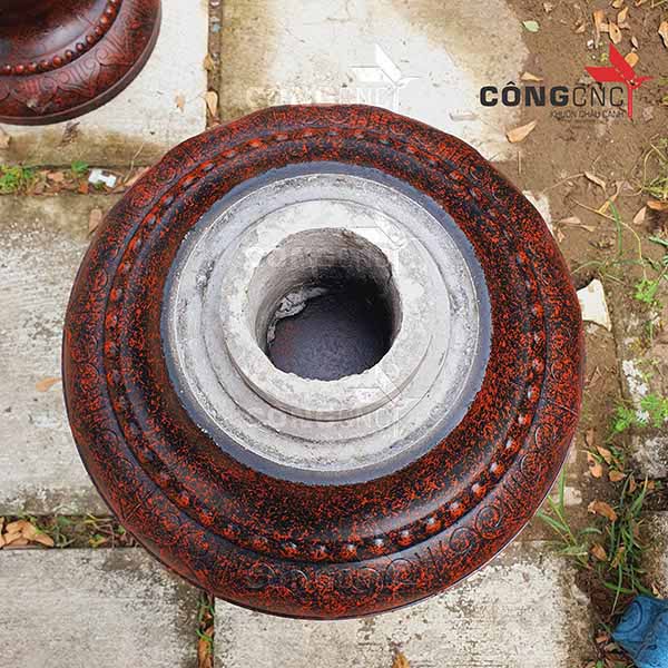 Khuôn Đúc Chân Đôn Tròn Xoay Cao 67 - Đôn chậu cảnh, đôn bàn