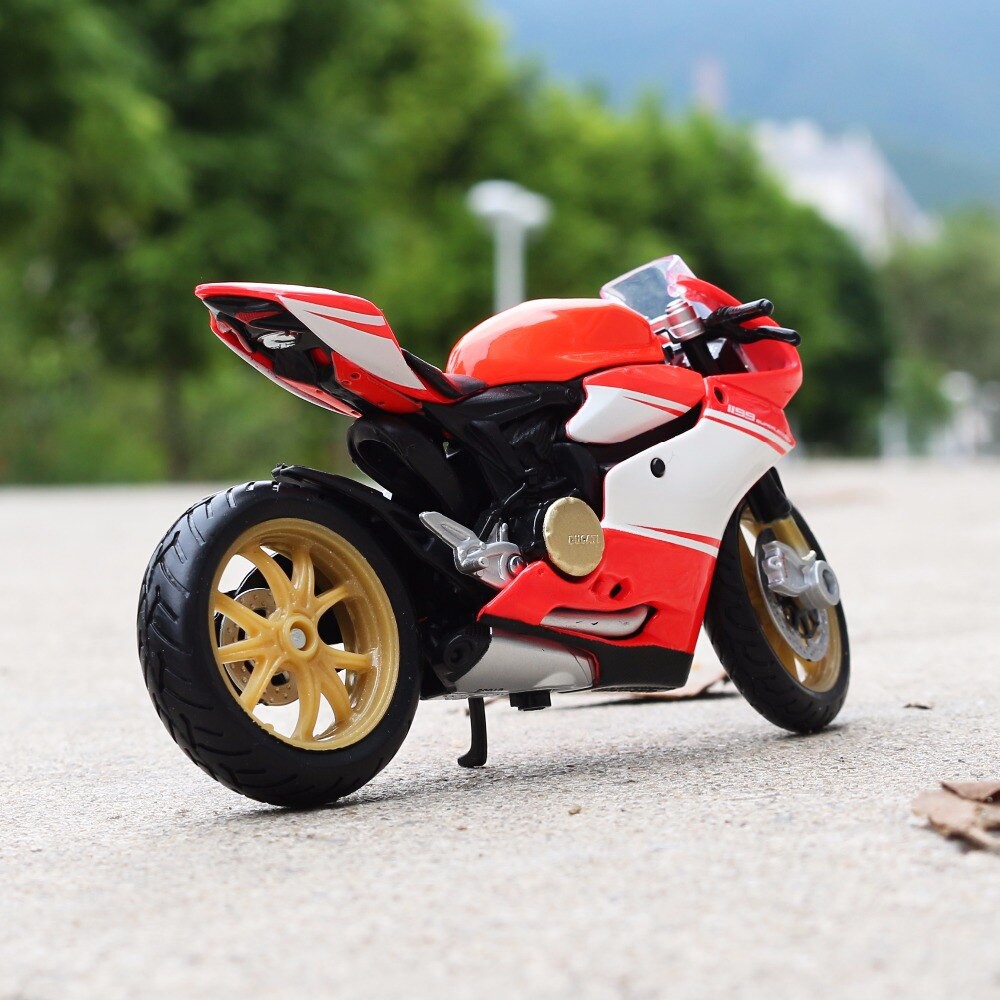 [Mã LIFE0503TOYS1 giảm 10% đơn 150k] XE MÔ HÌNH Moto Siêu xe Ducati 1199 Superleggra - MAISTO tỷ lệ 1:18